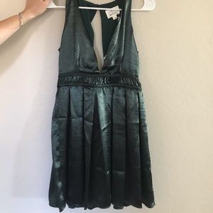 Forest Green Lost + Wander Babydoll Dress